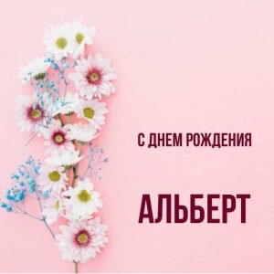 Картинка с днем рождения, Альберт